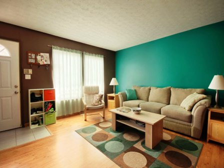 Однотонные обои сочетание в интерьере Сочетание обоев однотонных в интерьере